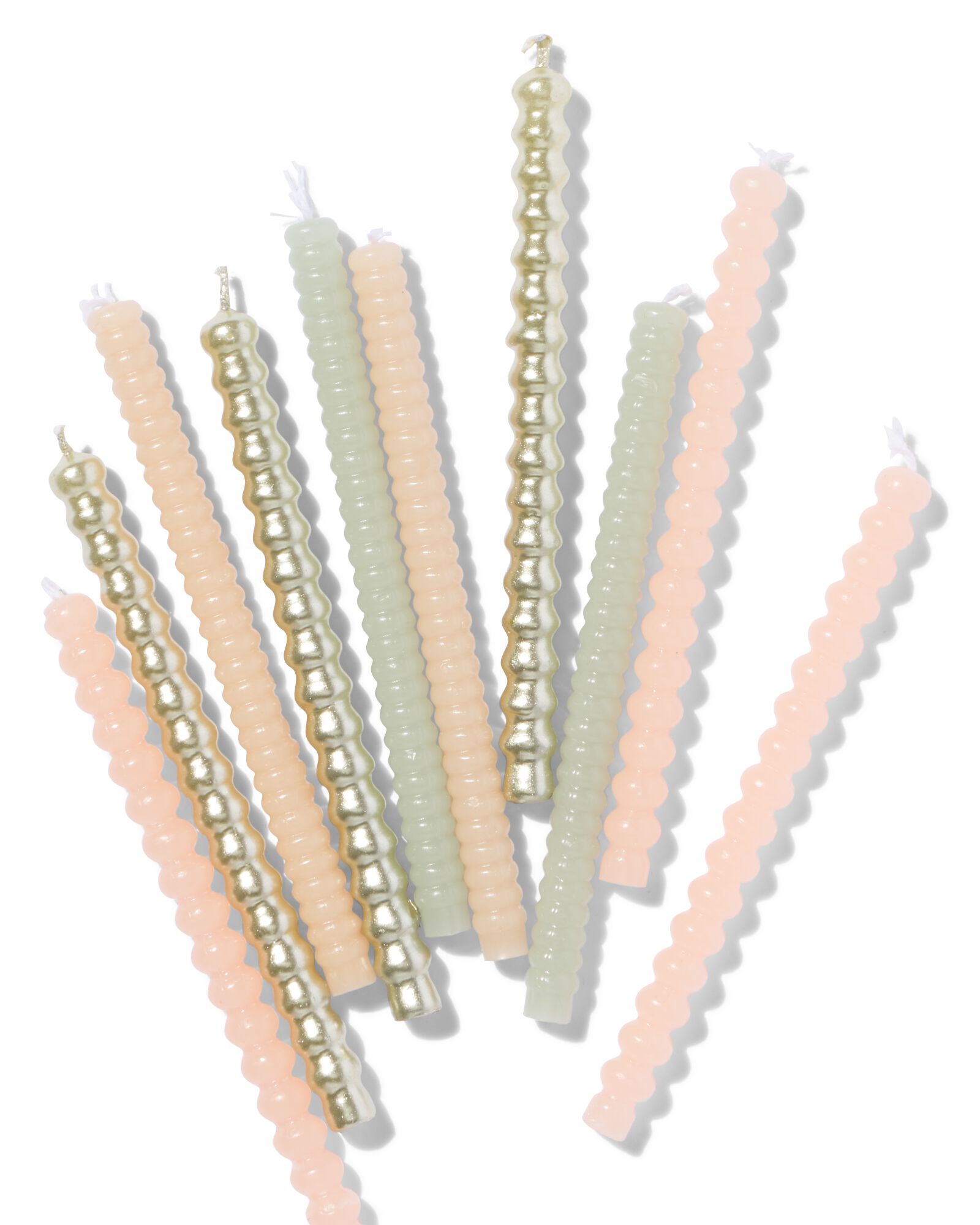 bougies de g&acirc;teau botanique lot de 10 - 14250183 - HEMA