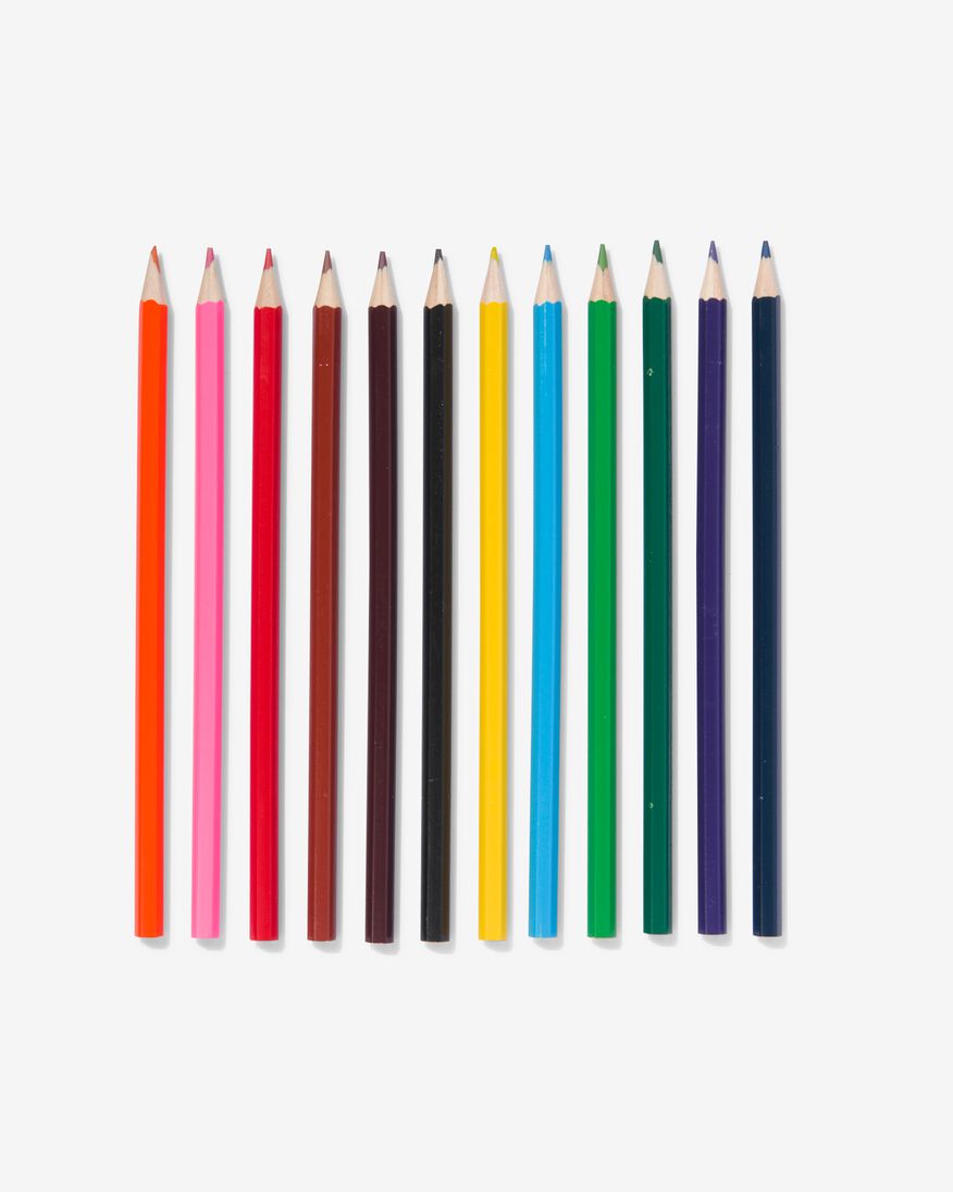 12 crayons de couleur - 14470037 - HEMA