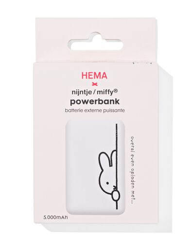 powerbank Miffy 5000 mAh - 39570016 - HEMA