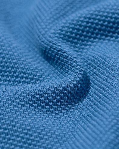 polo homme Denton piqu&eacute; bleu moyen bleu moyen - 2140550MIDBLUE - HEMA