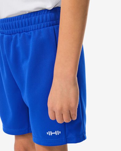 pantalon de sport enfant court bleu 110/116 - 36030210 - HEMA