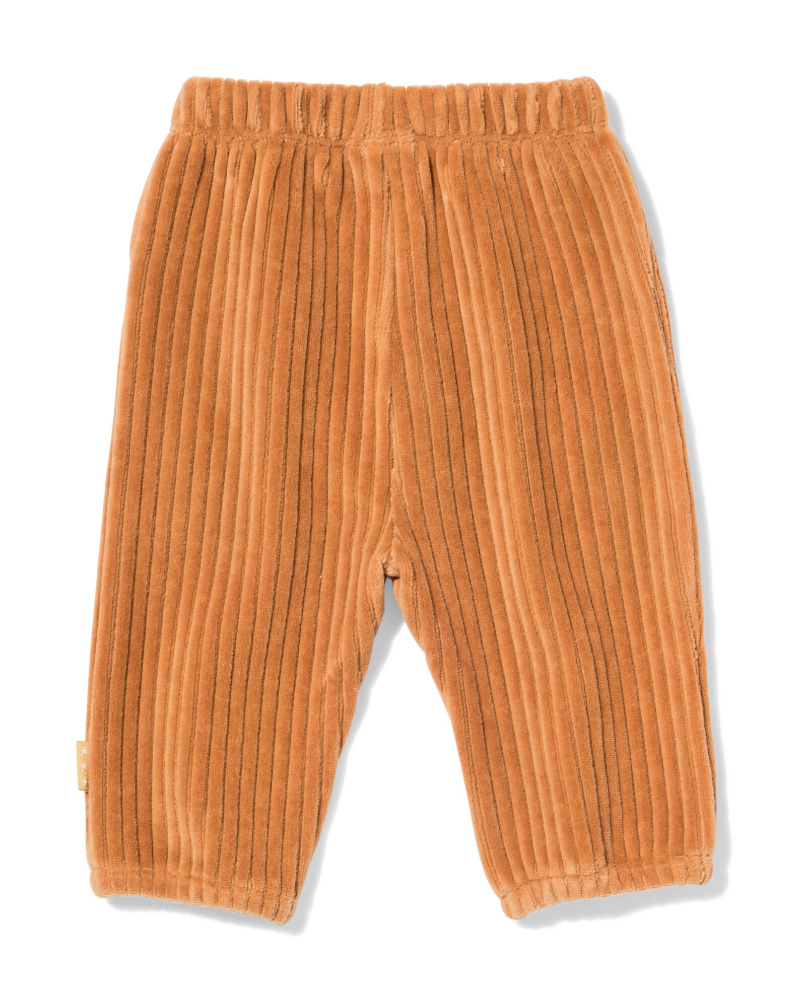 newborn broek rib velours bruin bruin - 33425420BROWN - HEMA