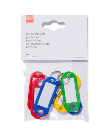 6-pak sleutelhangers - 81040104 - HEMA
