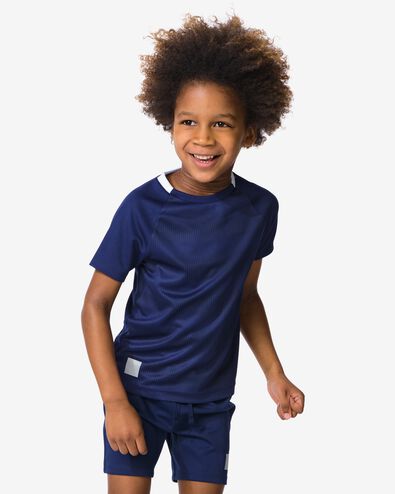 t-shirt de sport enfant bleu fonc&eacute; bleu fonc&eacute; - 30602290DARKBLUE - HEMA