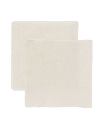 2 pi&egrave;ces de tissu &agrave; broder en lin - 60760070 - HEMA