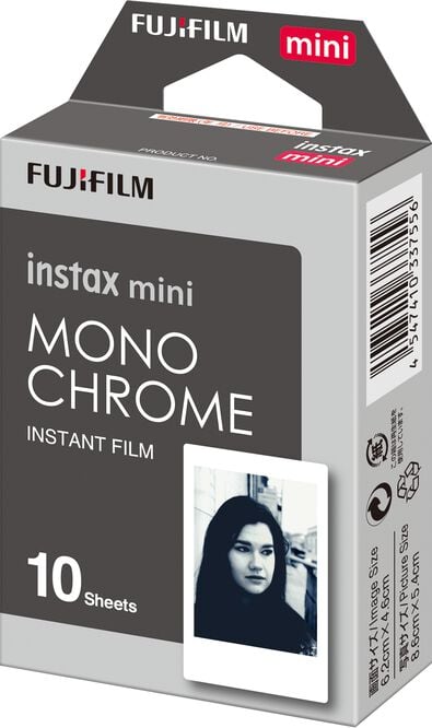 10er-Pack Fotopapier für Fujifilm Instax Mini, Monochrome - 60300393 - HEMA
