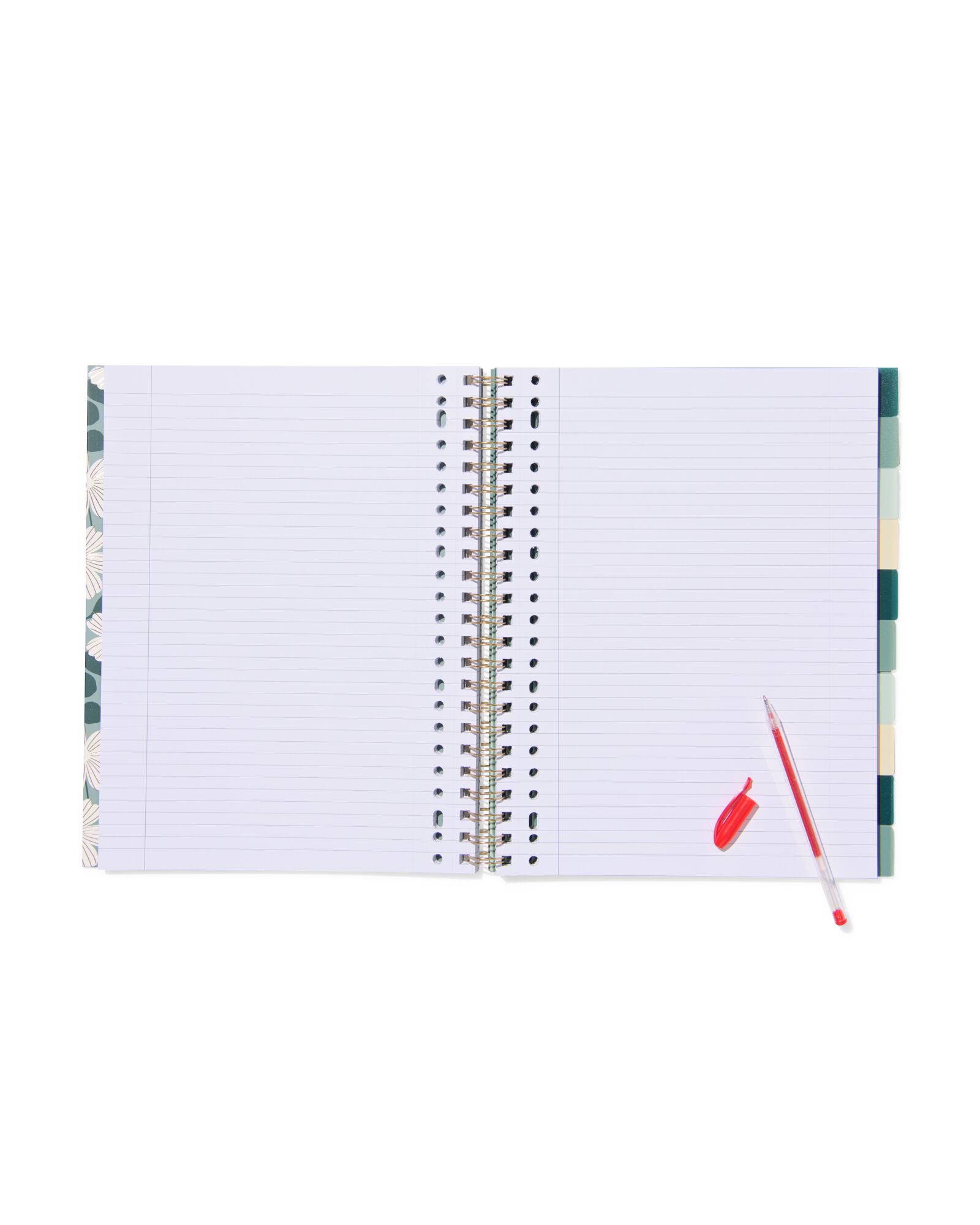  cahier &agrave; spirale A4 lign&eacute; fleurs - 14100210 - HEMA