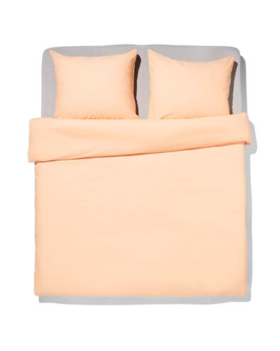 housse de couette 240x200/220cm coton doux p&ecirc;che - 5750060 - HEMA