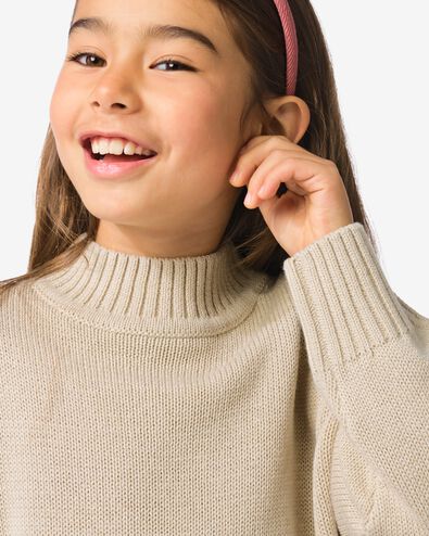 kindertrui grofgebreid  ecru ecru - 30837116ECRU - HEMA