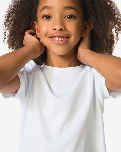 T-shirt de sport enfant blanc - 30670088WHITE - HEMA