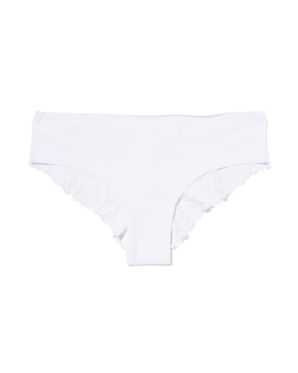 damesbrazilian micro met kant wit - 19620124WHITE - HEMA