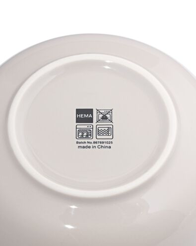 kom &Oslash;15cm Knap new bone china grijs - 9650307 - HEMA