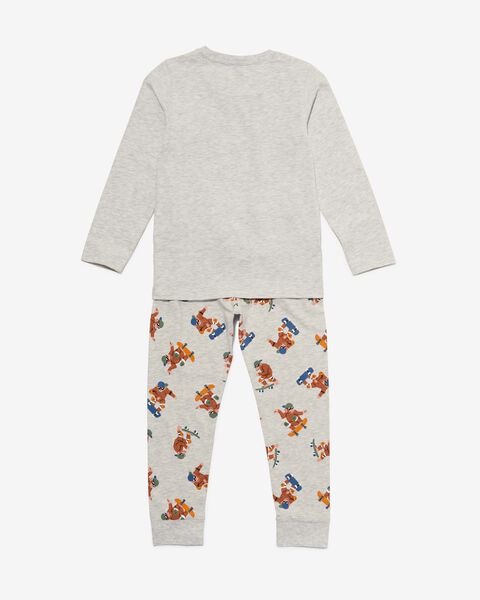 Kinder-Pyjama, Affen hellgrau - 1000030181 - HEMA
