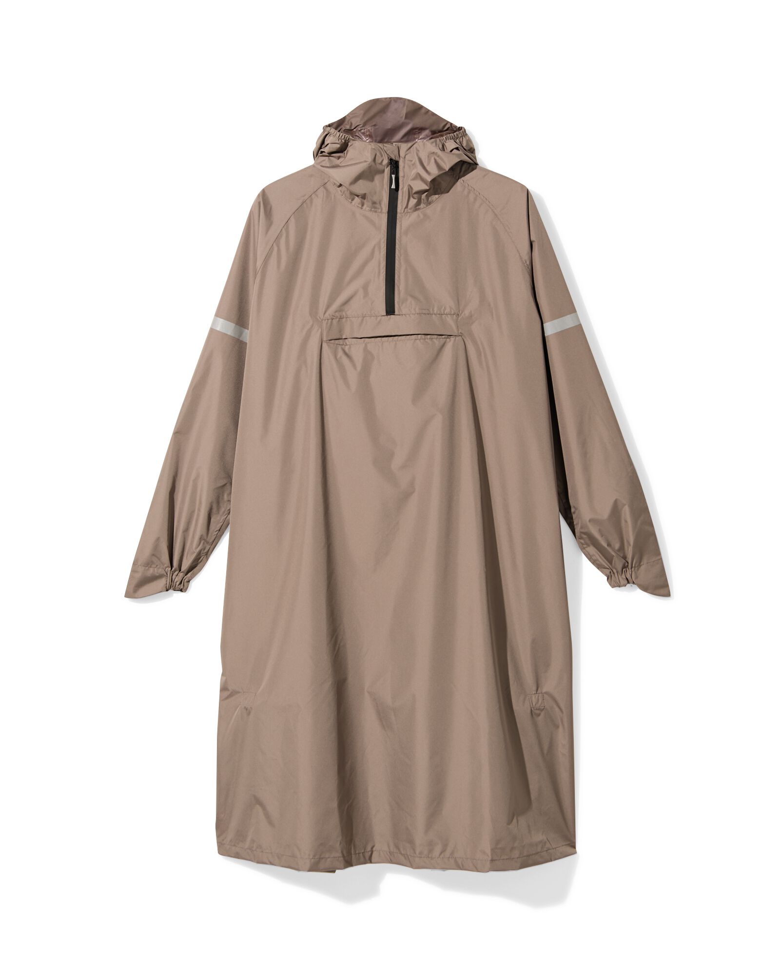 regenponcho voor volwassenen taupe - 34440175TAUPE - HEMA