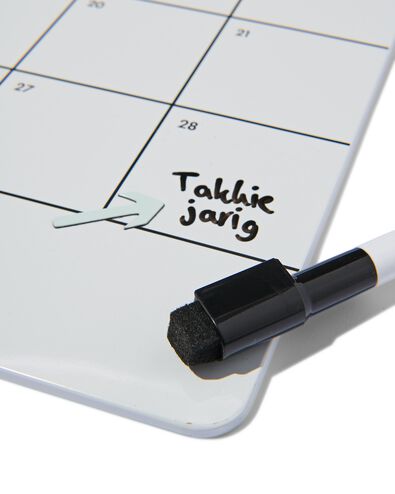 tableau magn&eacute;tique blanc 28x39 mensuel - 14100615 - HEMA