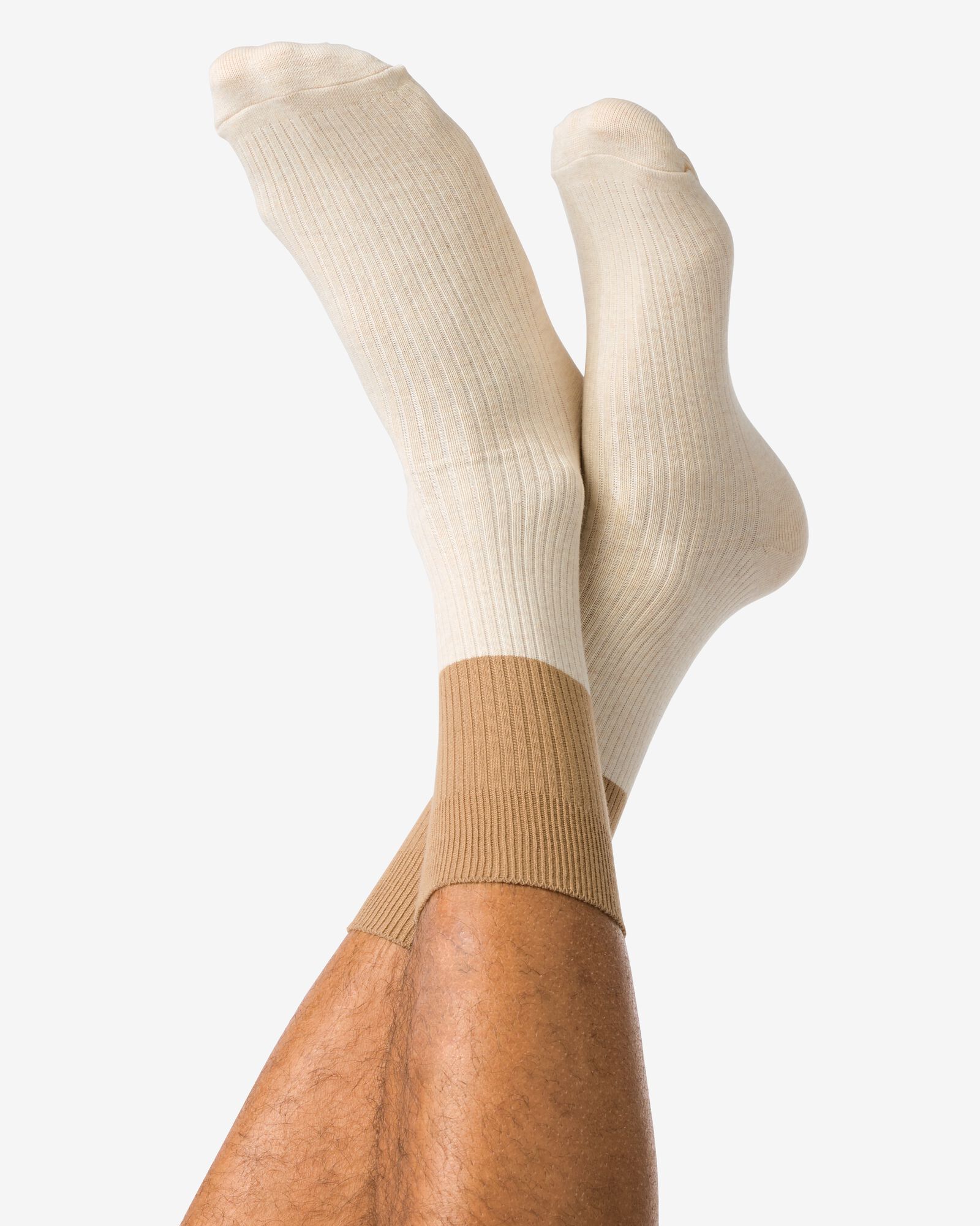 chaussettes homme carreaux couleur beige - 4170455BEIGE - HEMA