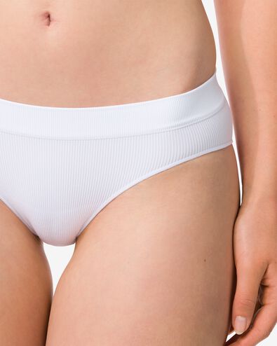 dameshipster naadloos rib wit - 21910841WHITE - HEMA