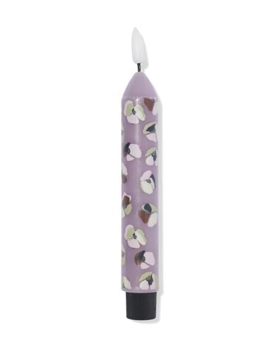 bougie longue LED ⌀2.3x20cm fleur lilas - 13550160 - HEMA