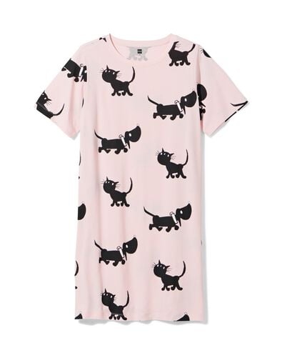 Takkie damesnachthemd jersey lichtroze lichtroze - 23401265LIGHTPINK - HEMA