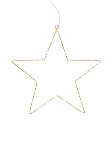 ster 28.5x28cm met 30 LED lampjes  - 25510011 - HEMA