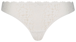 B.A.E. Damen-String, Blütenspitze weiß weiß - 1000023399 - HEMA