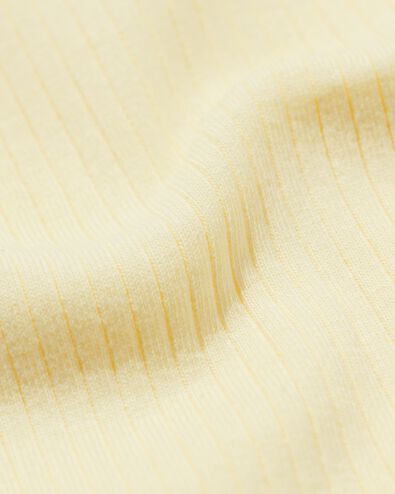 Kinder-T-Shirt, gerippt, gebl&uuml;mt hellgelb hellgelb - 30827309LIGHTYELLOW - HEMA