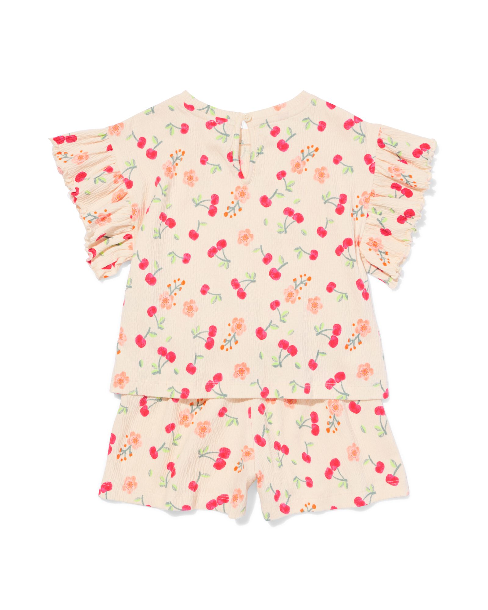 Kinderbekleidungsset mit Blumen ecru - 30866808ECRU - HEMA