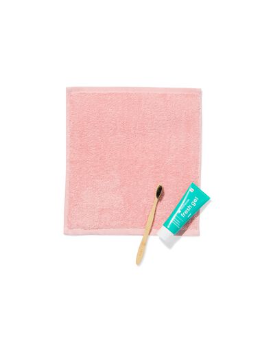 serviettes pour le visage 30x30cm qualit&eacute; &eacute;paisse rose clair - lot de 4 rose p&acirc;le d&eacute;barbouillettes 30 x 30 - 5282878 - HEMA