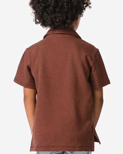 polo enfant marron marron - 30714104BROWN - HEMA
