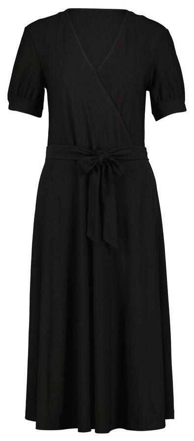 robe femme avec cache-coeur noir - 1000024810 - HEMA