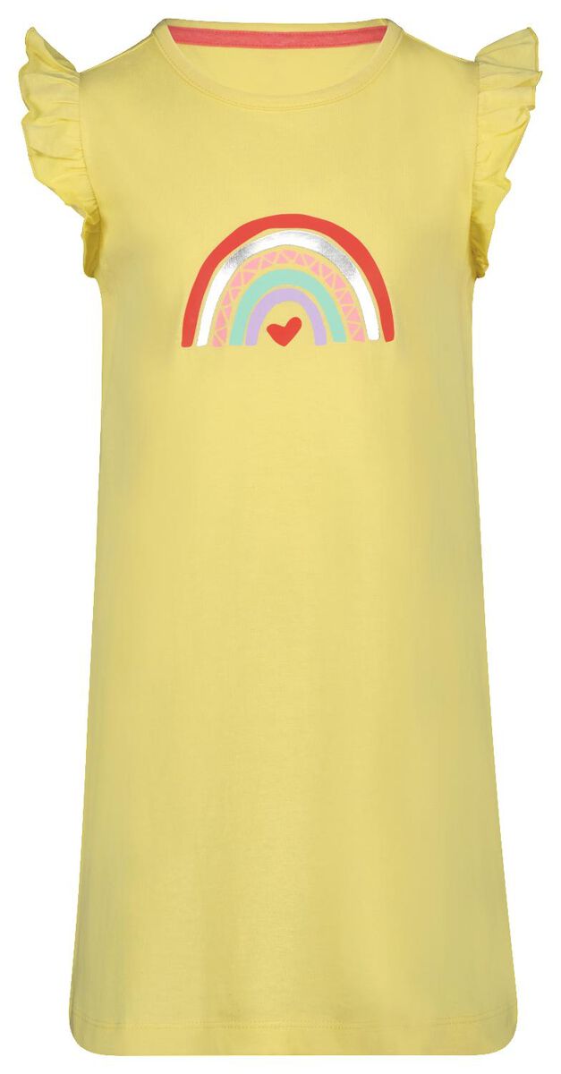 Kinder-Nachthemd, Regenbogen gelb - 1000027294 - HEMA