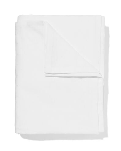 nappe 140x240 cm jacquard à pois blanc cassé - 5300143 - HEMA