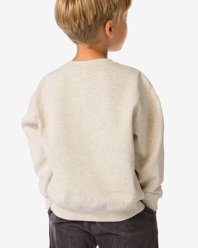 kinder sweater grafisch zand zand - 30707027SAND - HEMA