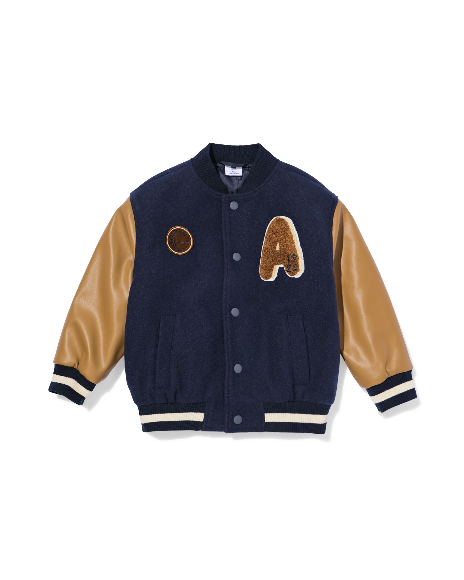 veste bombers enfant PU bleu - 30705838BLUE - HEMA