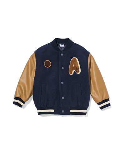 veste bombers enfant PU bleu - 30705838BLUE - HEMA