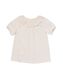 t-shirt enfant avec broderie blanc cassé 86/92 - 30832950 - HEMA