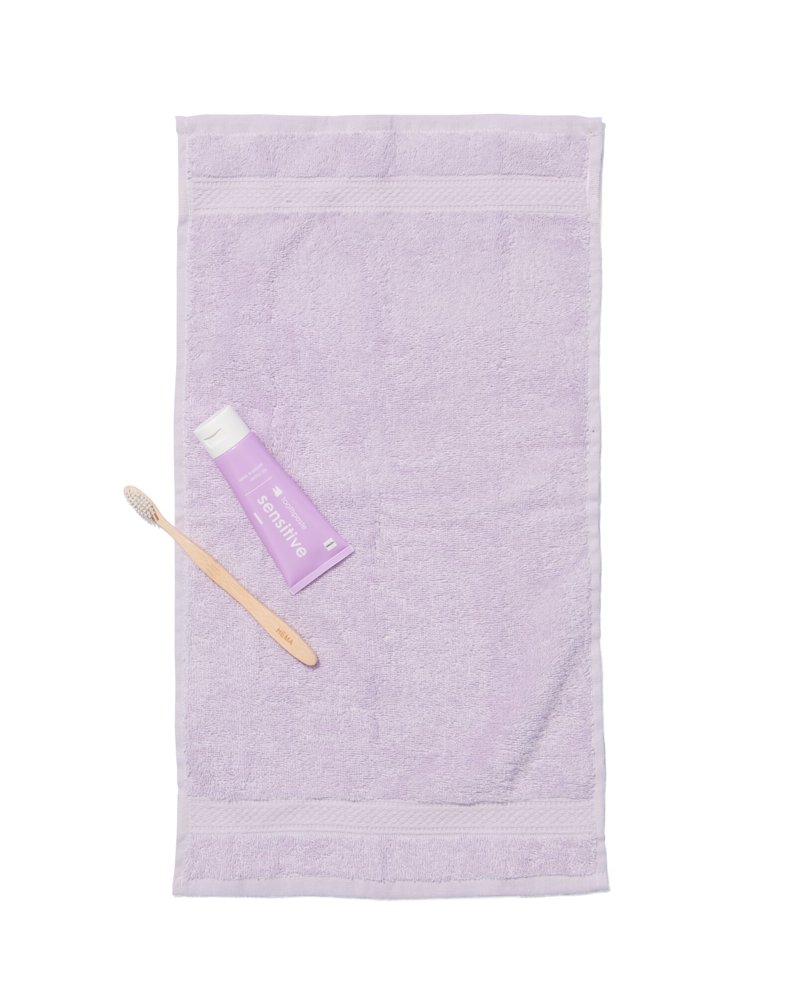 handdoeken - zware kwaliteit lila gastendoekje - 5284601 - HEMA