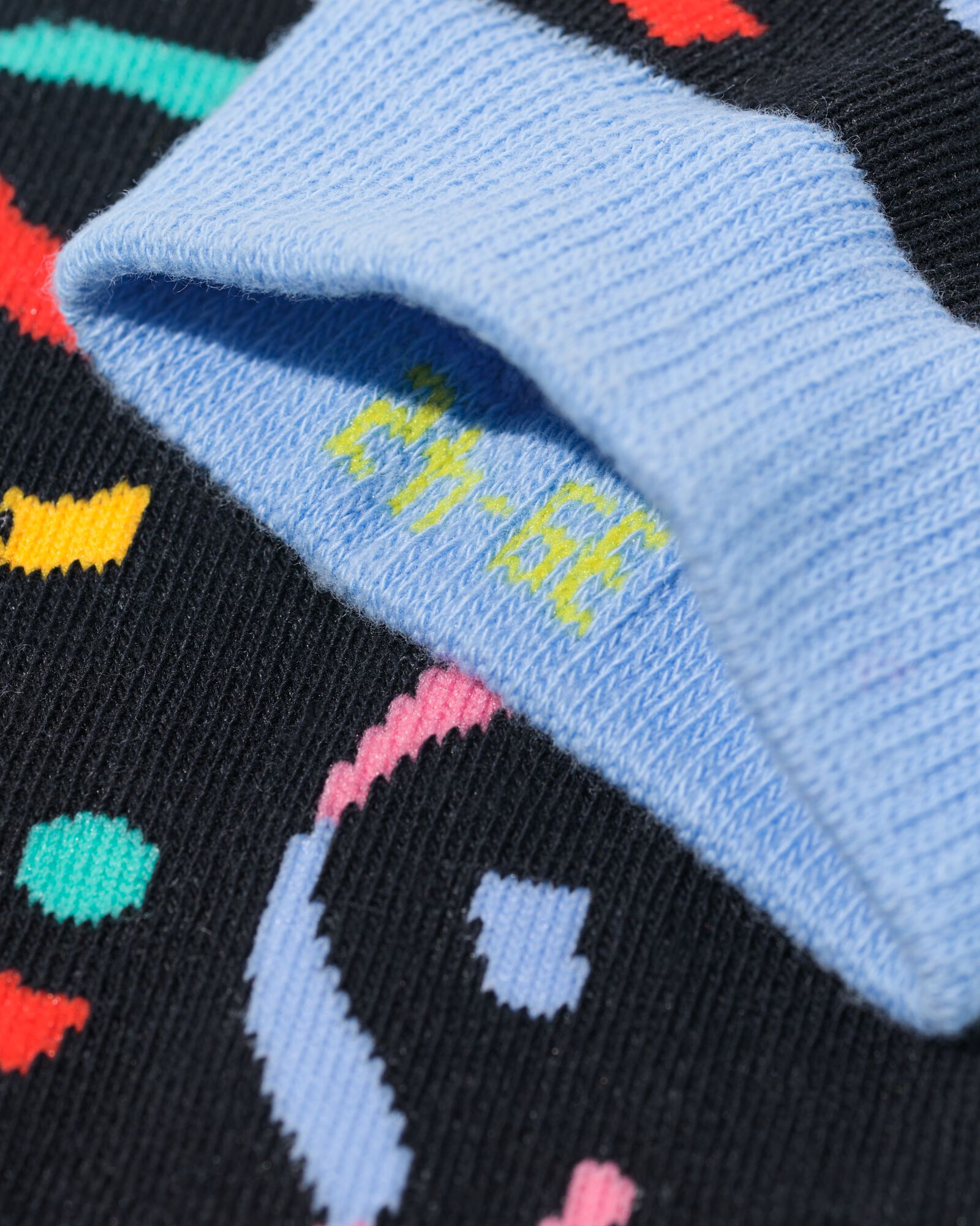 chaussettes avec coton lets party noir noir - 1000029354 - HEMA