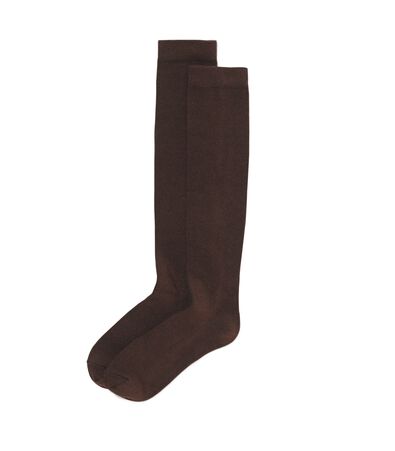 2er-Pack Damen-Kniestr&uuml;mpfe braun - 1000020525 - HEMA