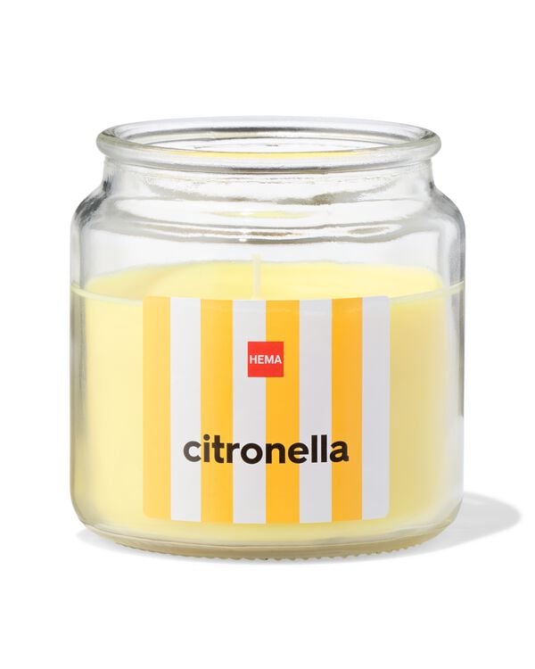 bougie parfum&eacute;e citronnelle dans un verre &Oslash;10x10 - 13502929 - HEMA