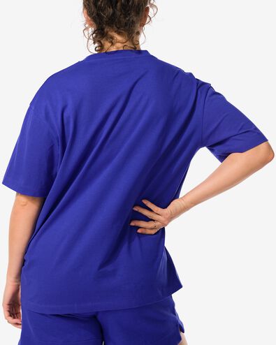 t-shirt femme Do bleu XL - 36260354 - HEMA