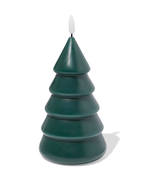 LED, Weihnachtsbaum, Kerze, 9,4 &times; 16,5 &times; 9,4 cm - 25500084 - HEMA