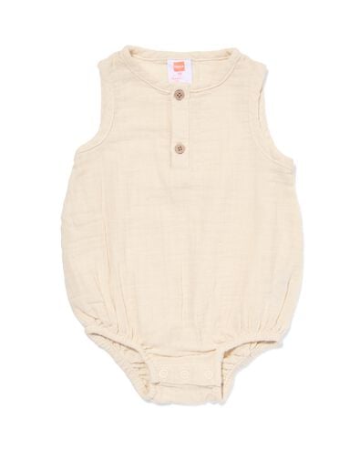 newborn body mousseline ecru ecru - 33452420ECRU - HEMA