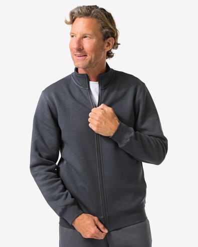 herenvest Nielson donkergrijs donkergrijs - 2101450DARKGREY - HEMA