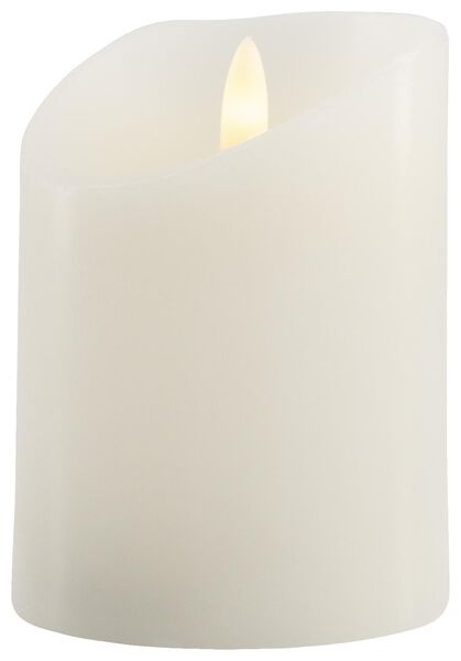 LED-Kerze, Ø 7.5 x 10 cm, elfenbeinfarben - 13550005 - HEMA