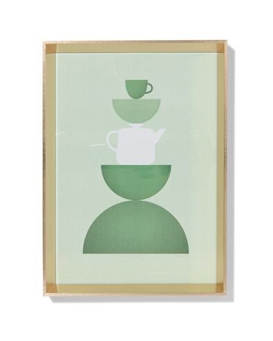 cadre photo 15x20 cm bois facettes dor&eacute;es 15 x 20 dor&eacute; - 13621074 - HEMA