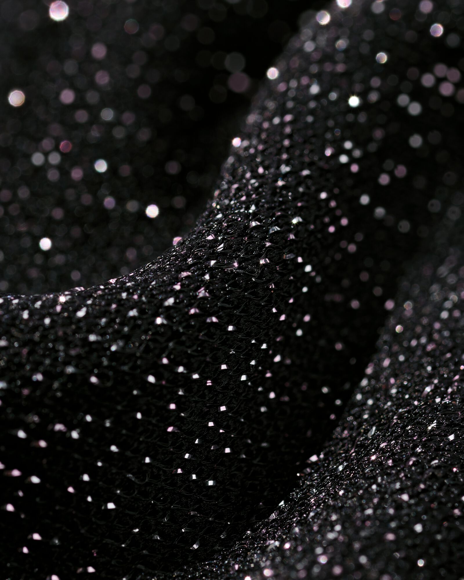 dames T-shirt Luna glitter zwart - 36205580BLACK - HEMA