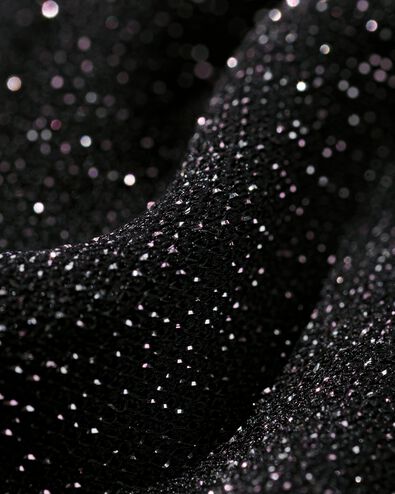 dames T-shirt Luna glitter zwart - 36205580BLACK - HEMA
