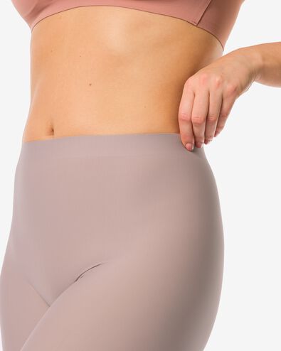 medium corrigerende biker hoge taille beige beige - 1000011248 - HEMA