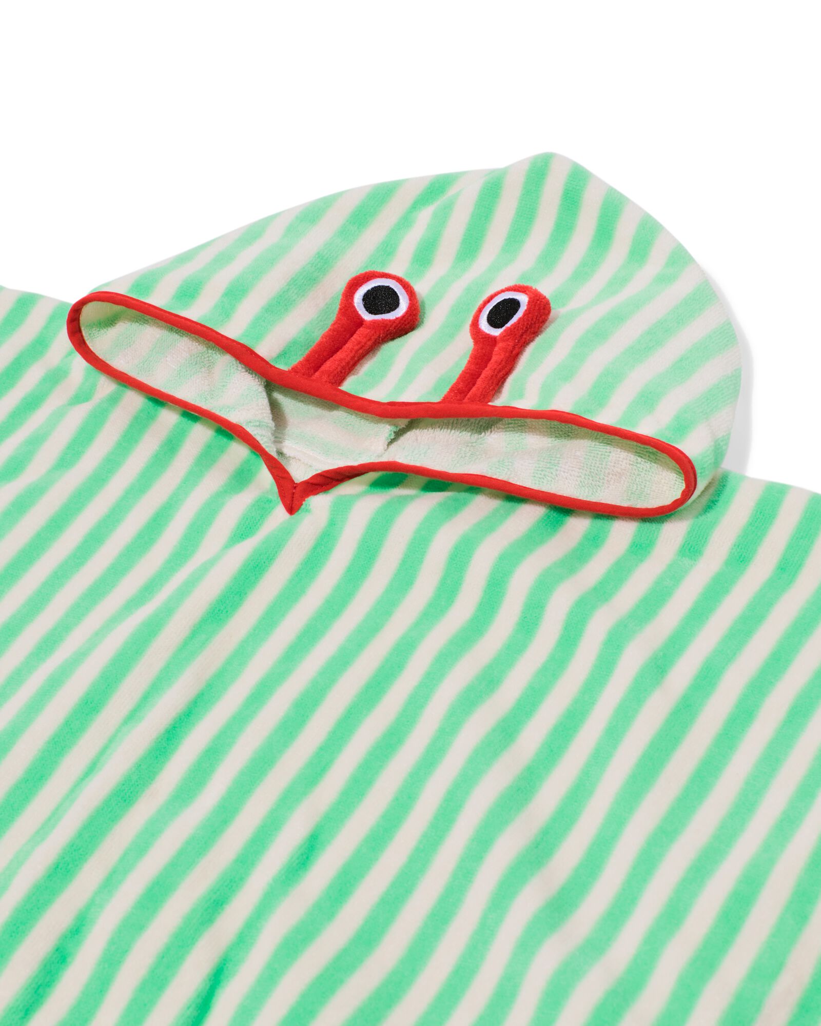 kinderponcho 68x78cm krab strepen - 5200216 - HEMA